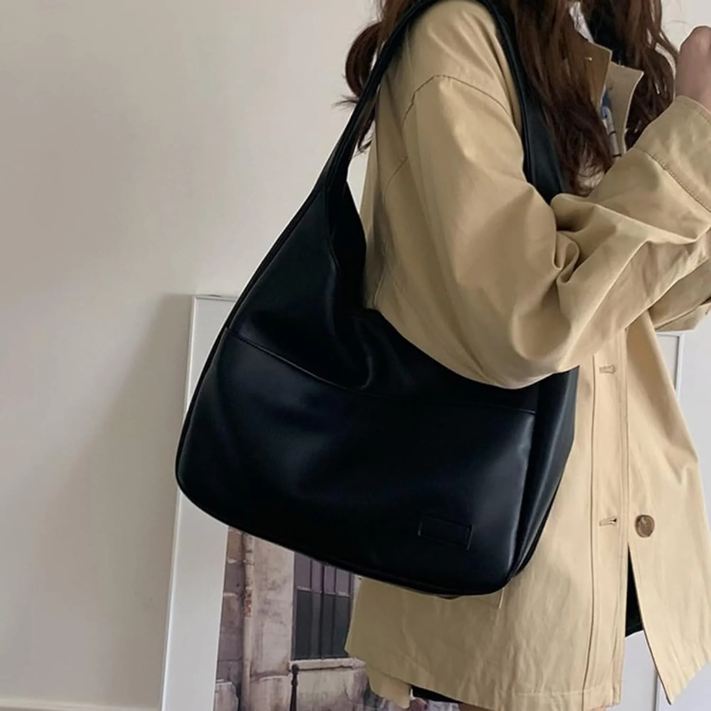 Dames Schoudertas – Ruim Model – Slouchy Design – Comfortabele Band – Minimalistisch