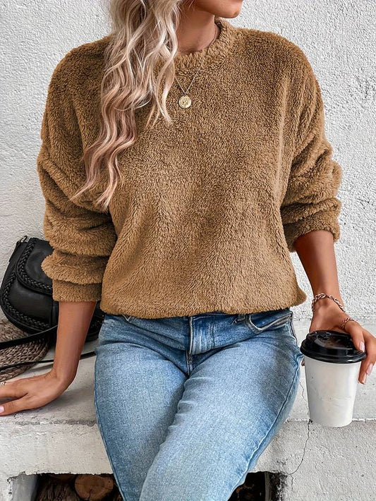 Teddy Fleece Sweater Met Relaxed Fit – De Ultieme Cosy Essential Voor Stijlvolle Comfortdagen