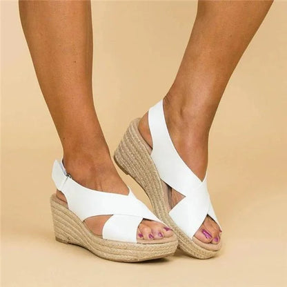 Sandaal met sleehak voor dames – ademend, lichtgewicht & pijnvrij lopen – voorjaar & zomer