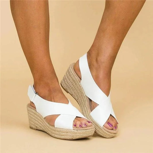 Sandaal met sleehak voor dames – ademend, lichtgewicht & pijnvrij lopen – voorjaar & zomer