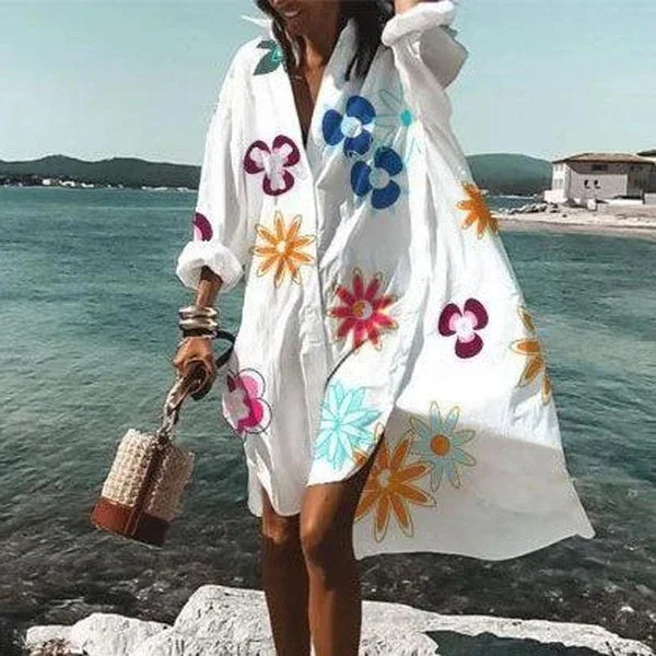 Yara | Strandjurk Met Print Voor Dames – Voorjaar & Zomer