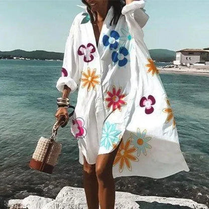 Yara | Strandjurk Met Print Voor Dames – Voorjaar & Zomer