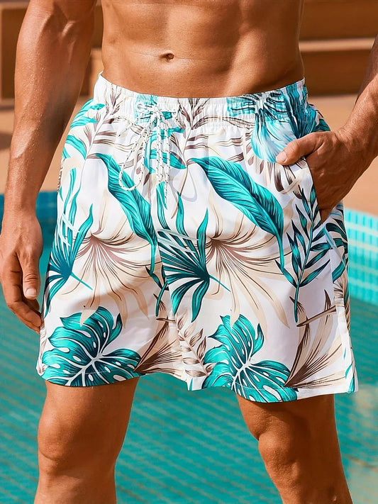 Zwembroek voor heren – elastische taille, zijzakken & sneldrogend materiaal