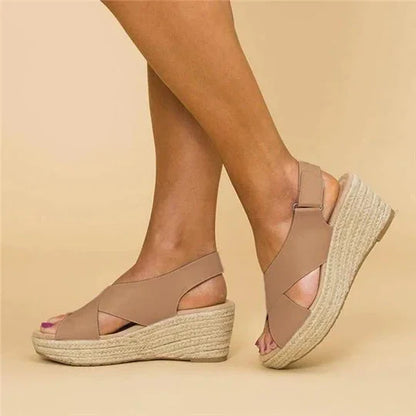 Sandaal met sleehak voor dames – ademend, lichtgewicht & pijnvrij lopen – voorjaar & zomer