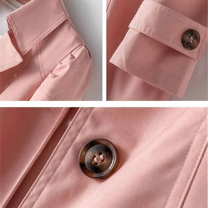 Elegante Trenchcoat Voor Dames – Ideaal Voor Lente En Herfst