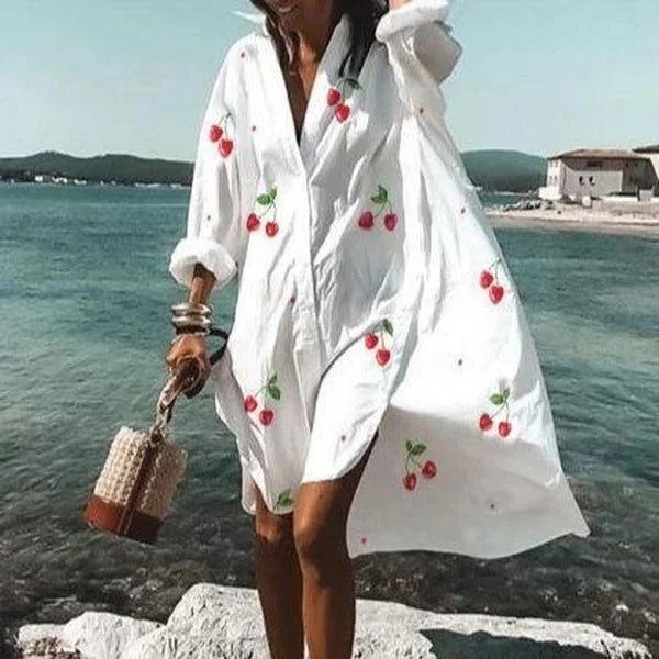 Yara | Strandjurk Met Print Voor Dames – Voorjaar & Zomer