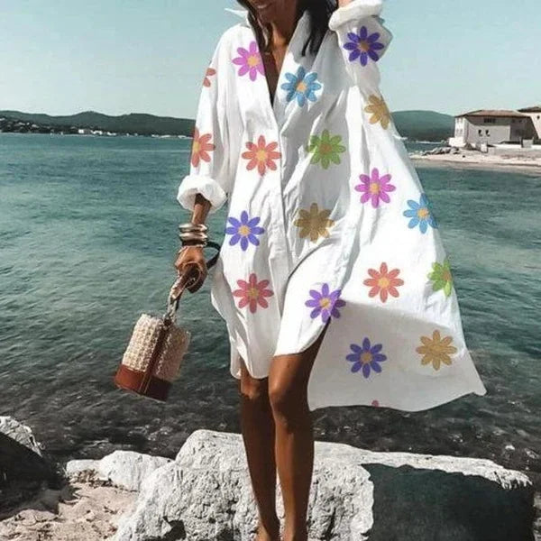 Yara | Strandjurk Met Print Voor Dames – Voorjaar & Zomer