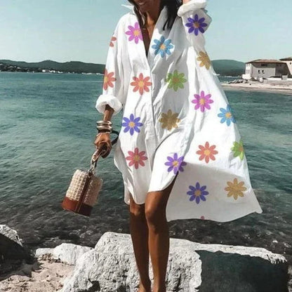Yara | Strandjurk Met Print Voor Dames – Voorjaar & Zomer