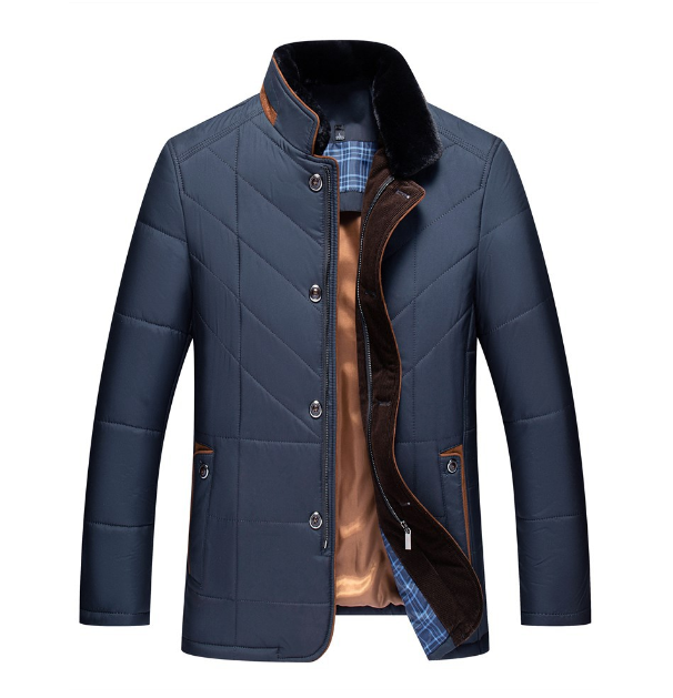 Gewatteerde Jas Voor Heren