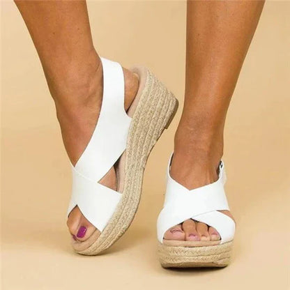 Sandaal met sleehak voor dames – ademend, lichtgewicht & pijnvrij lopen – voorjaar & zomer