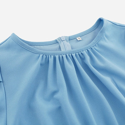 Elegante Midi-Jurk Met Pofmouwen En Overslagrok – Vrouwelijk En Flatterend In Elke Situatie