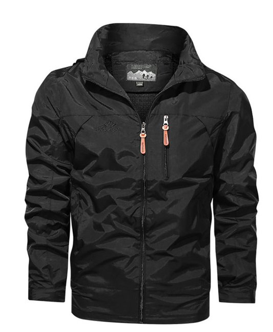 Herfst Heren Outdoor Jas Met Waterafstotende Laag En Sportieve Ritssluiting
