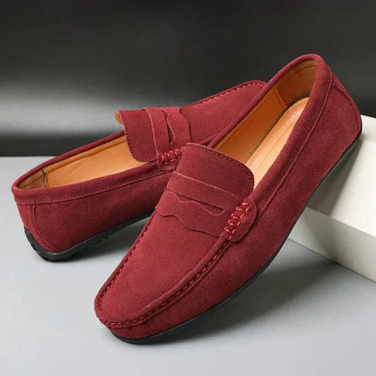 Heren Instapper Suède Look – Slip-On, Comfortzool & Voorjaar & Zomer