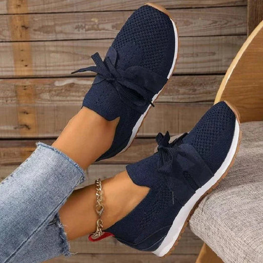Dames Sneaker Ademend Mesh – Lichtgewicht, Vetersluiting & Voorjaar & Zomer