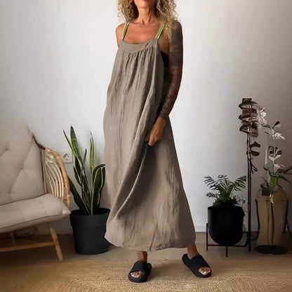 Dames Laagjesjurk Met Kleine-Bandjes En Losse Pasvorm – Lente, Zomer En Vakantie