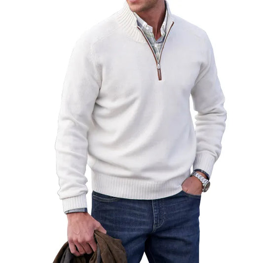 Zakelijke Herentrui Met Half-Zip